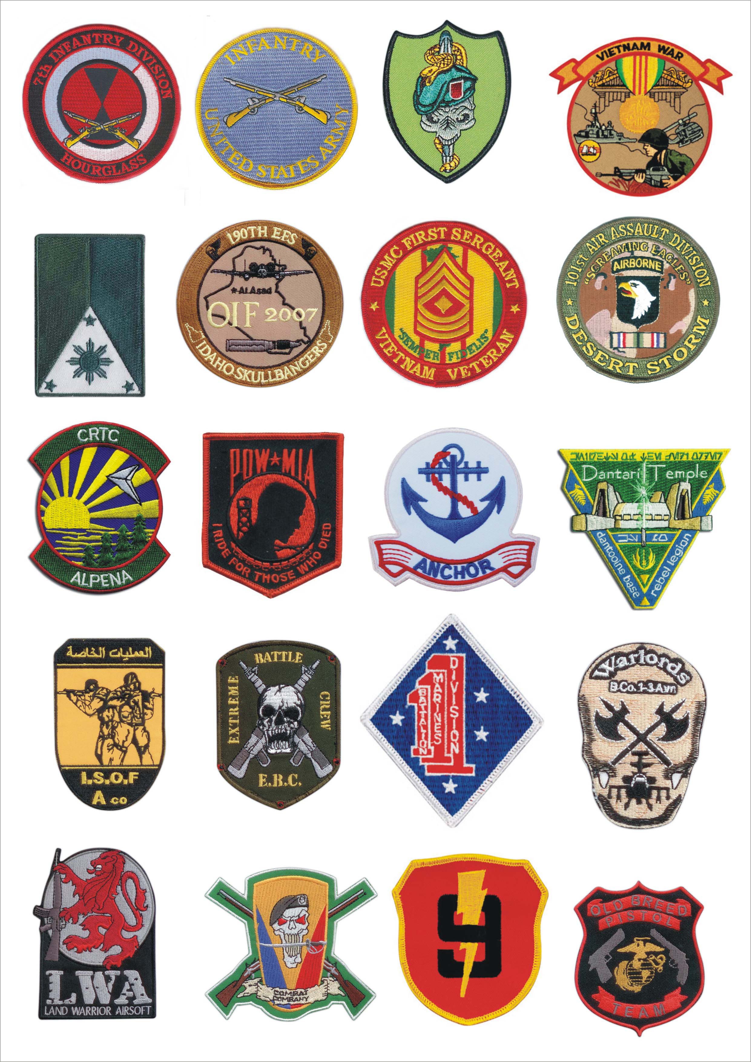Embroidered army patches 2