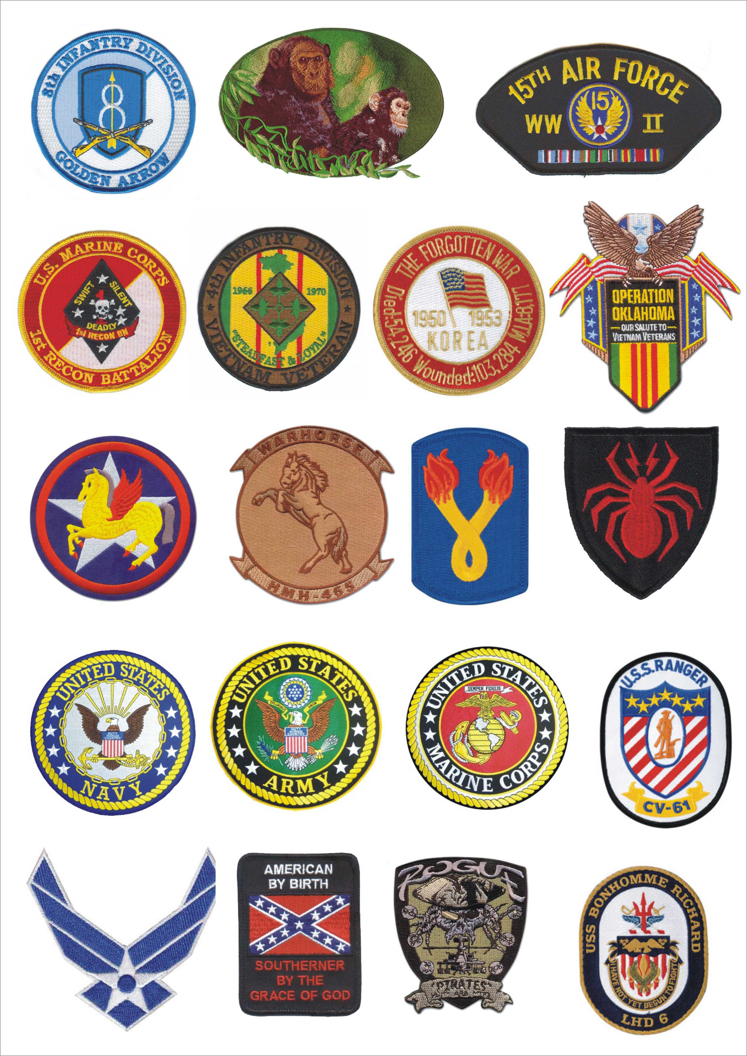 Embroidered army patches 2