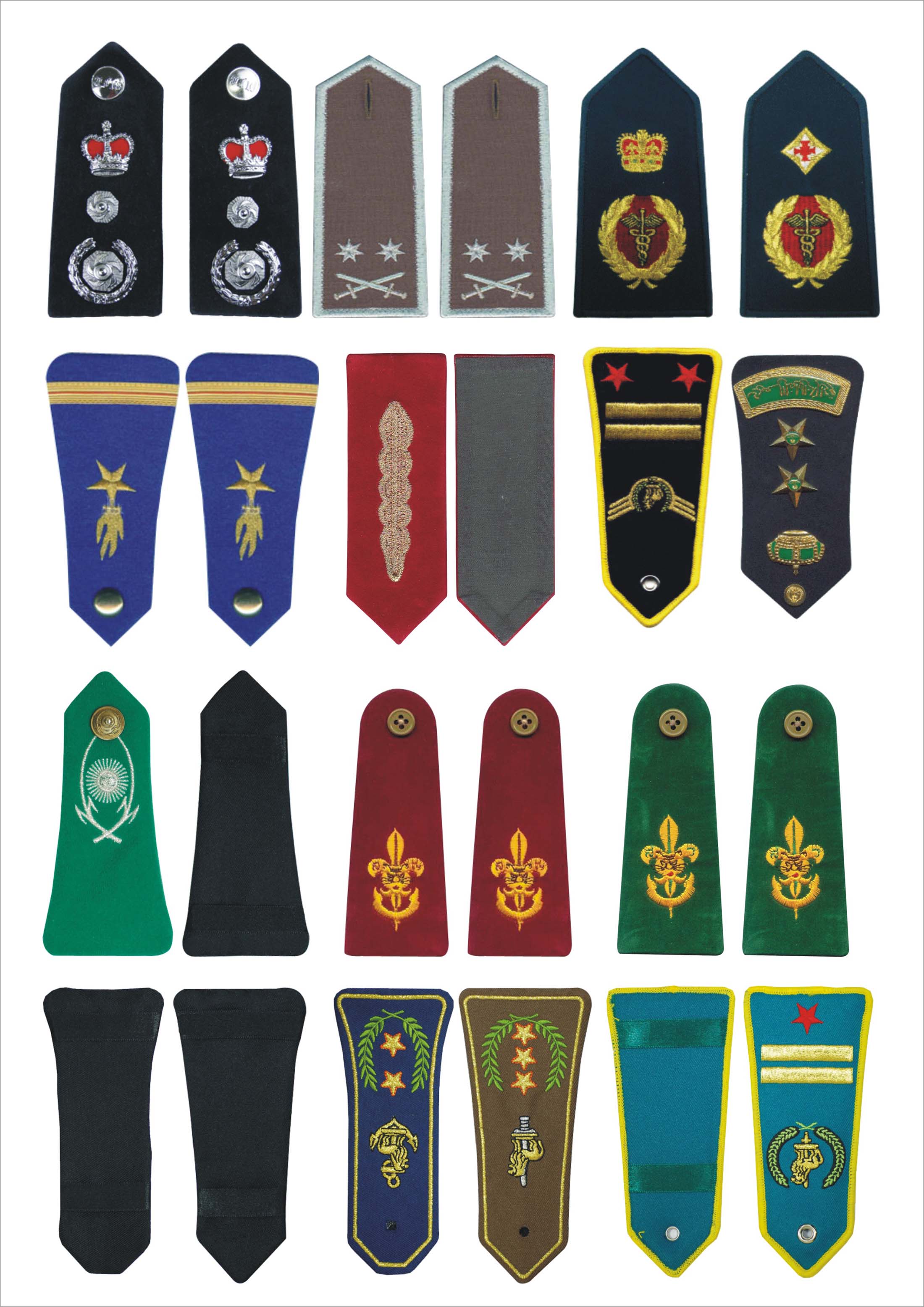 Embroidered epaulettes 1