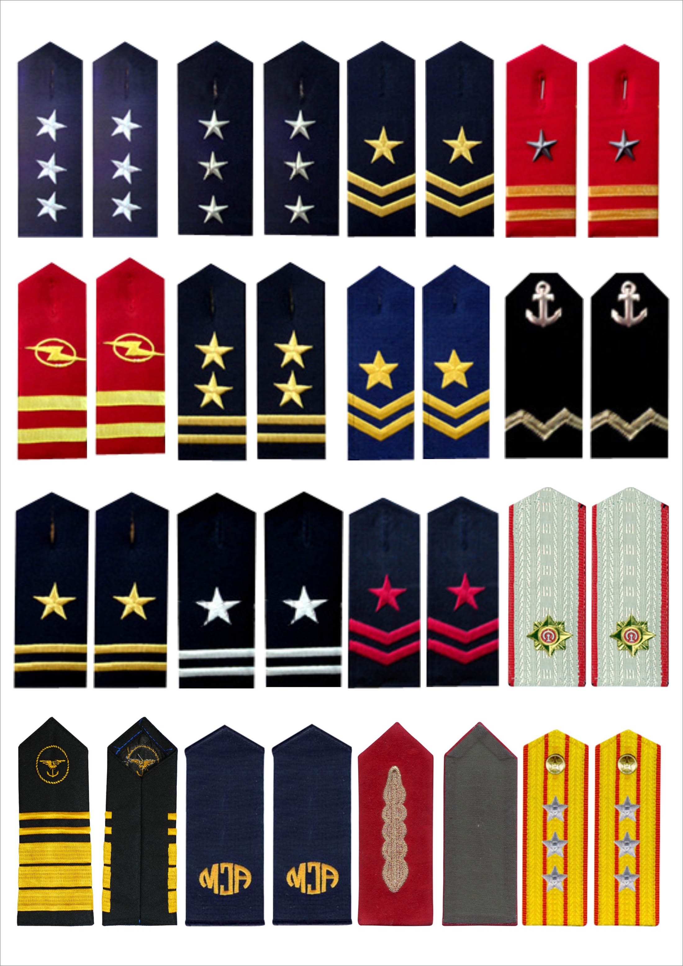 Embroidered epaulettes 1