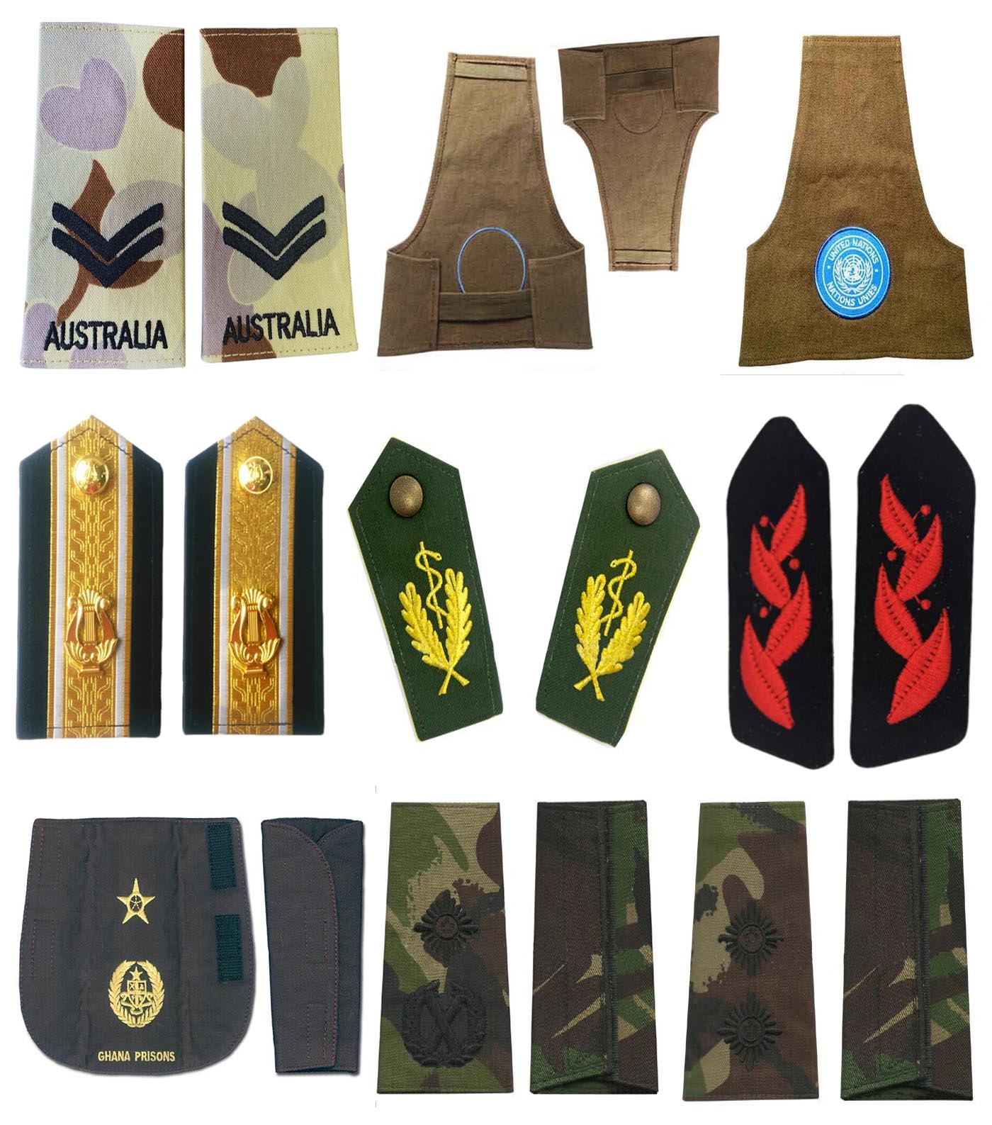 Embroidered epaulettes 1