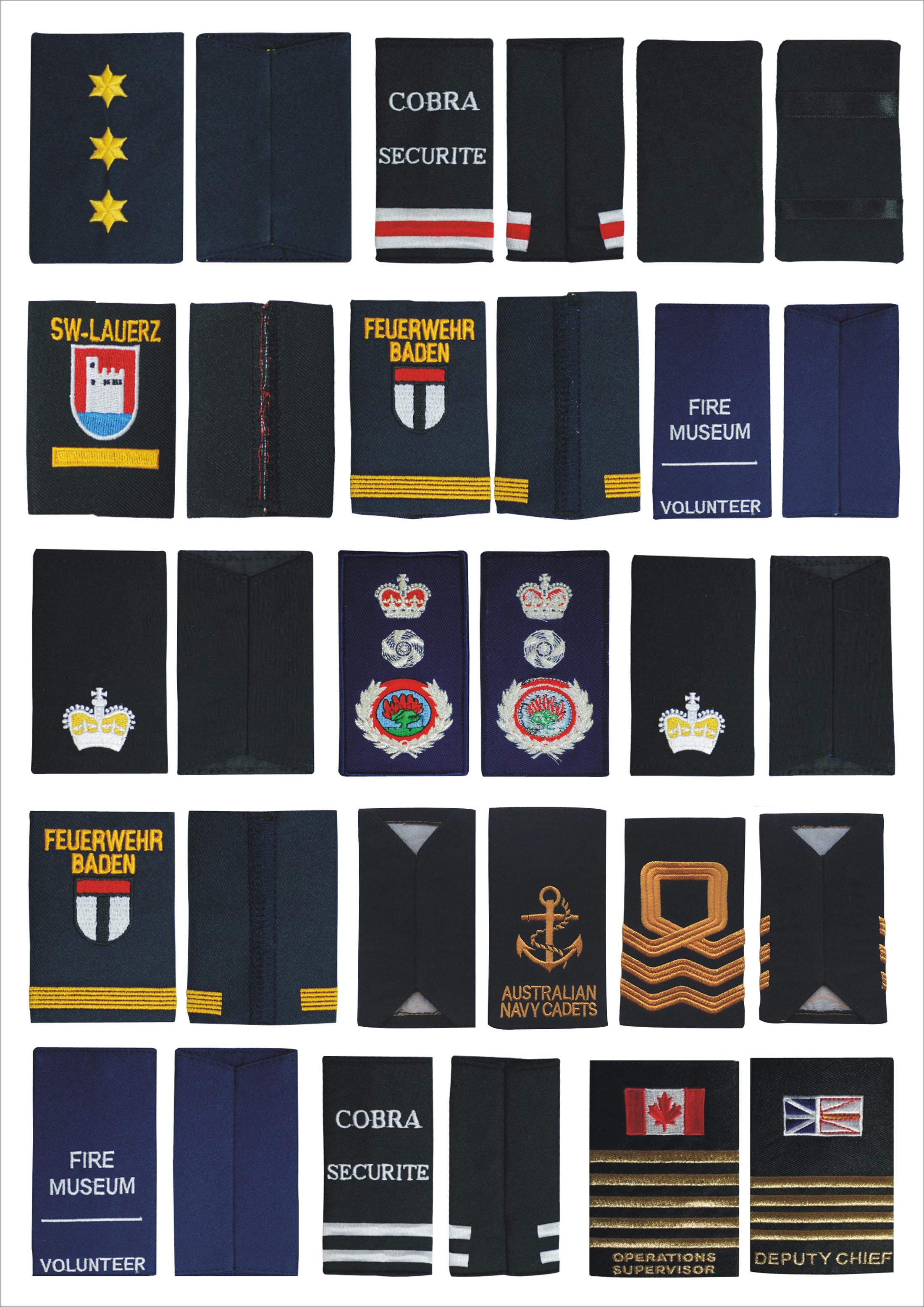 Embroidered epaulettes 2