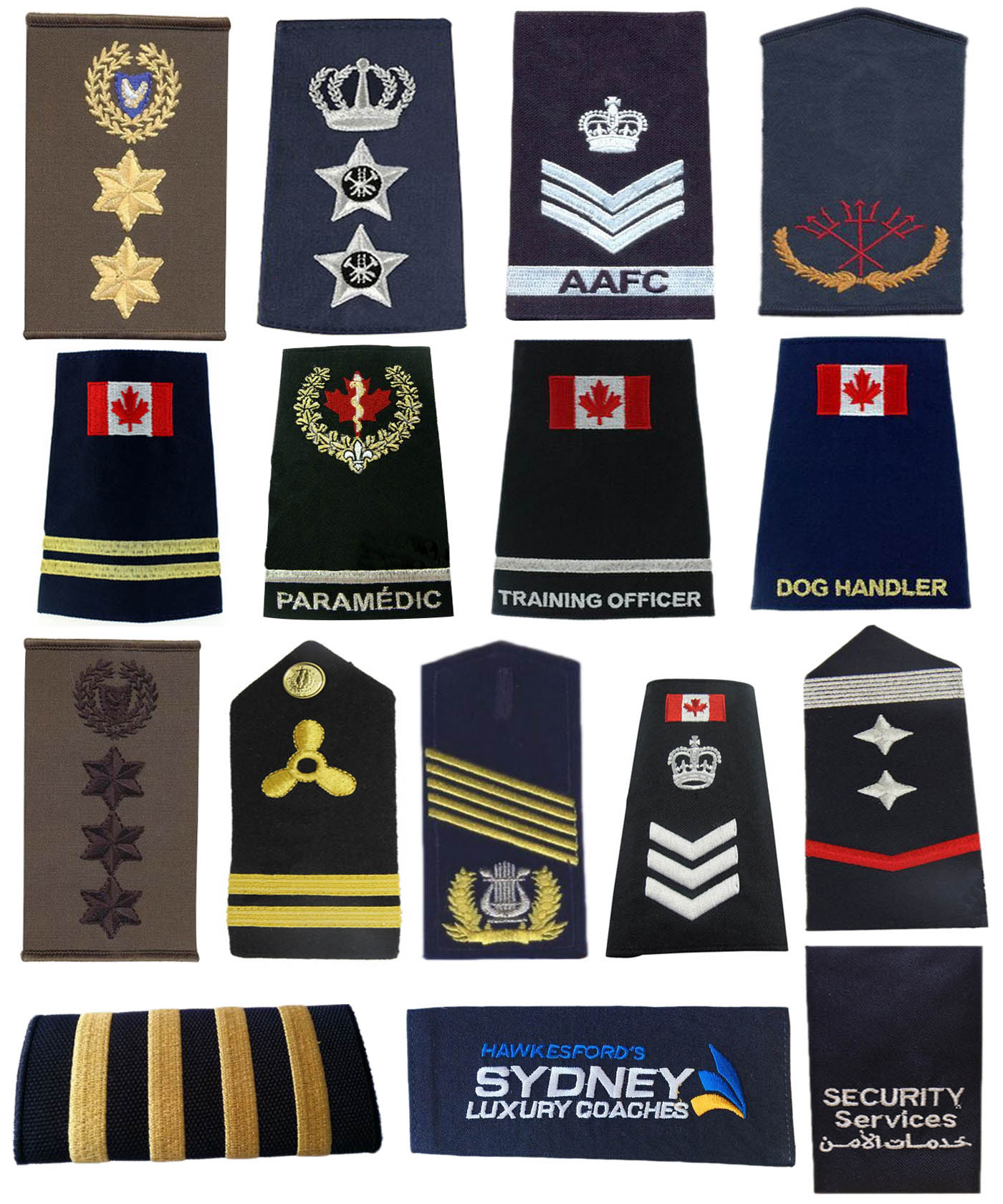 Embroidered epaulettes 2