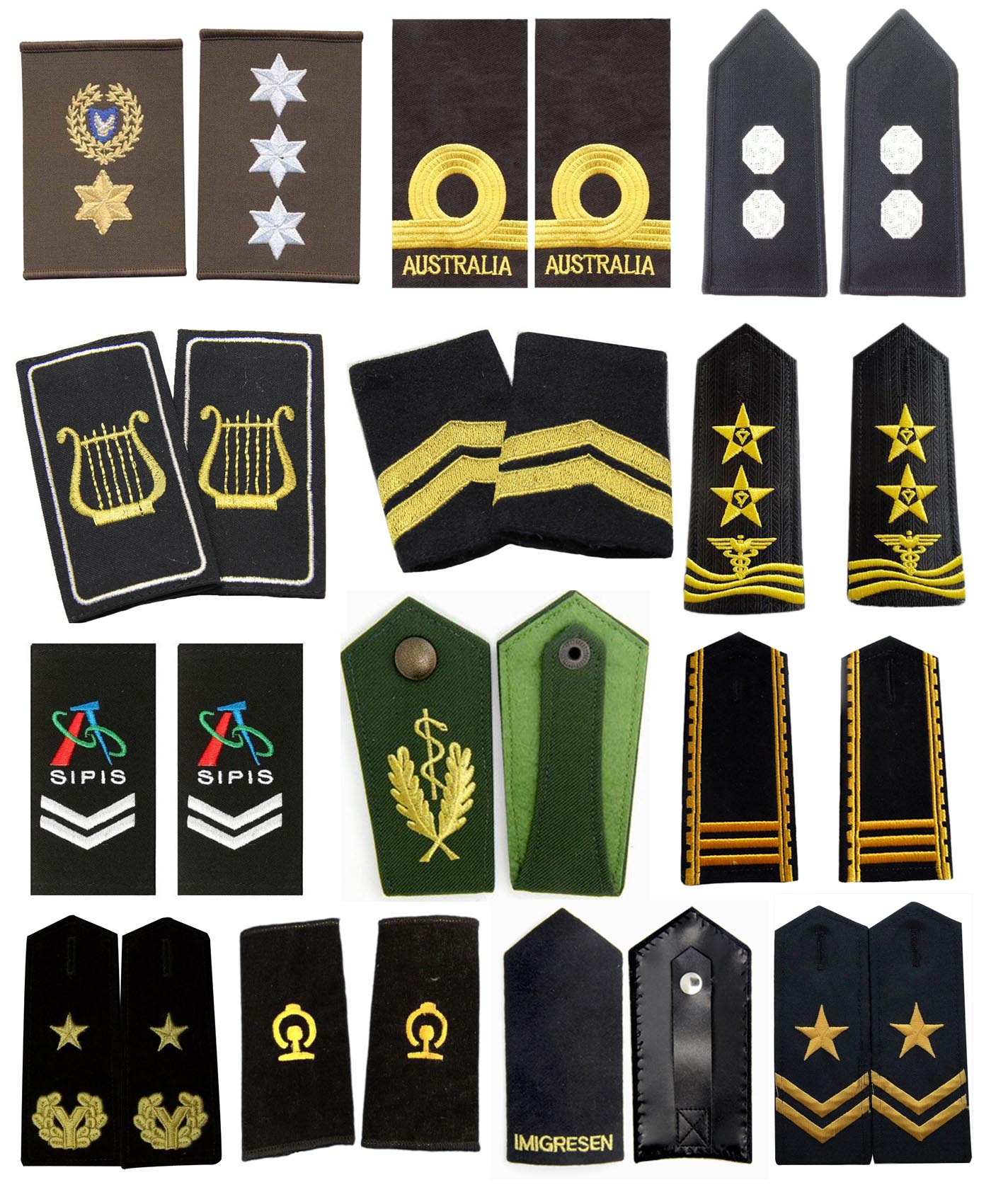 Embroidered epaulettes 2