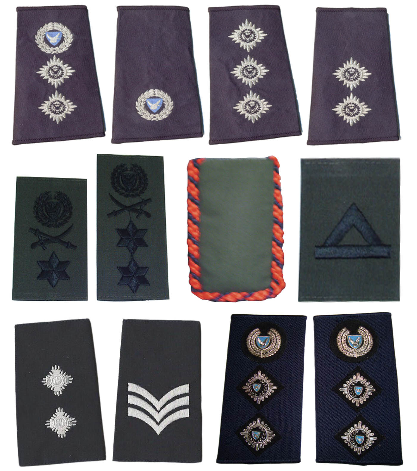 Embroidered epaulettes 2