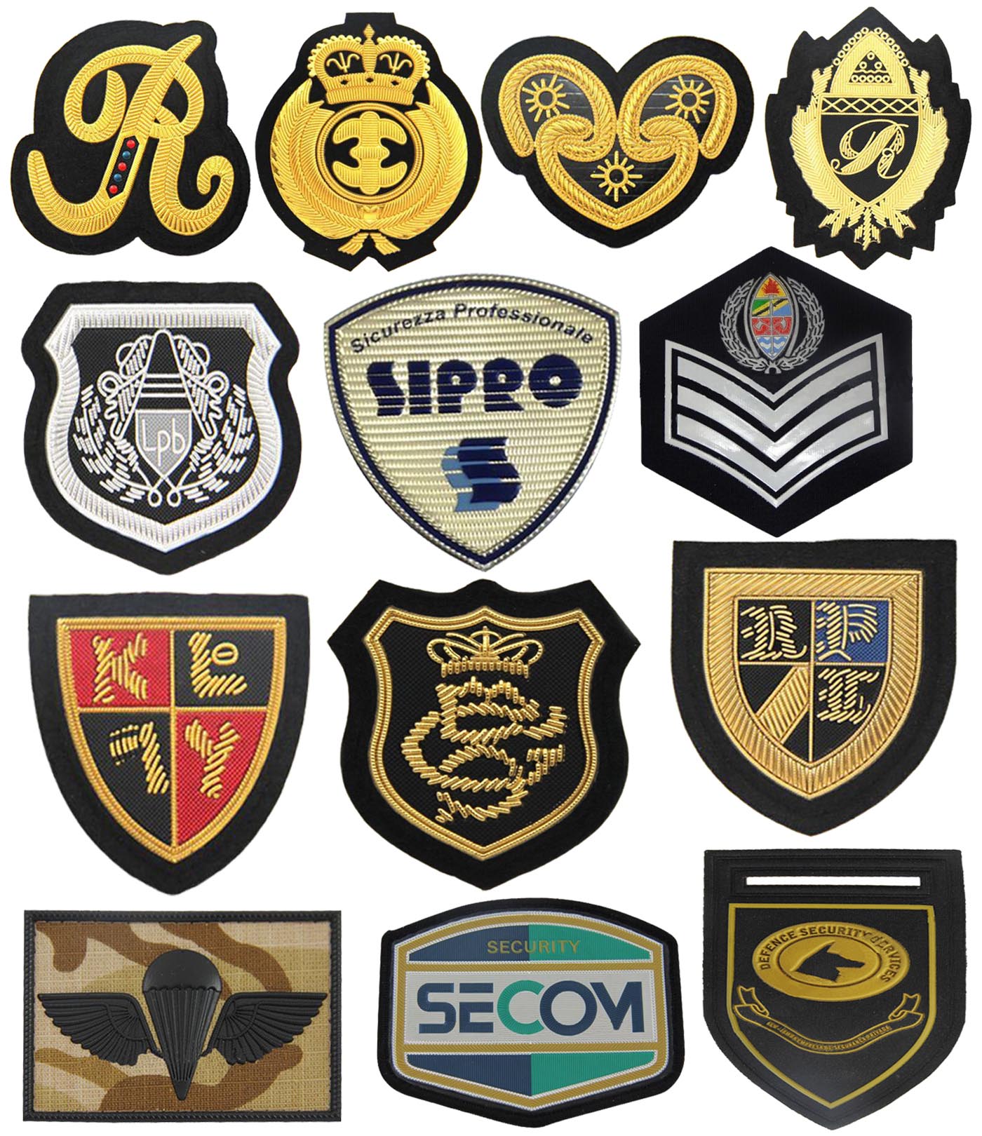 Soft Metal & Silicon & Metal & Plastic epaulettes 