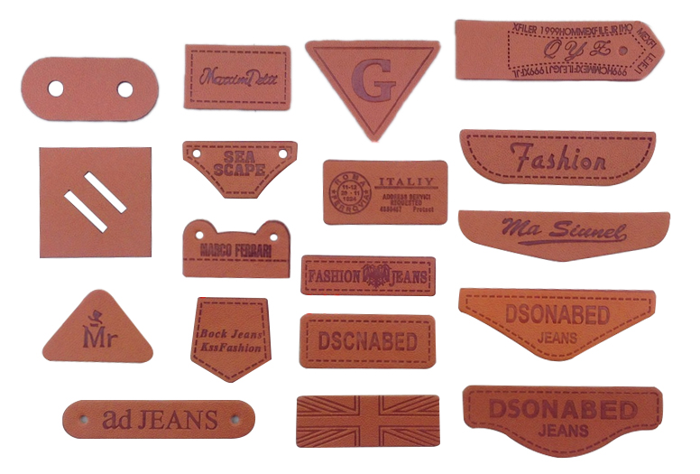 Leather labels & patches 1-embossed 