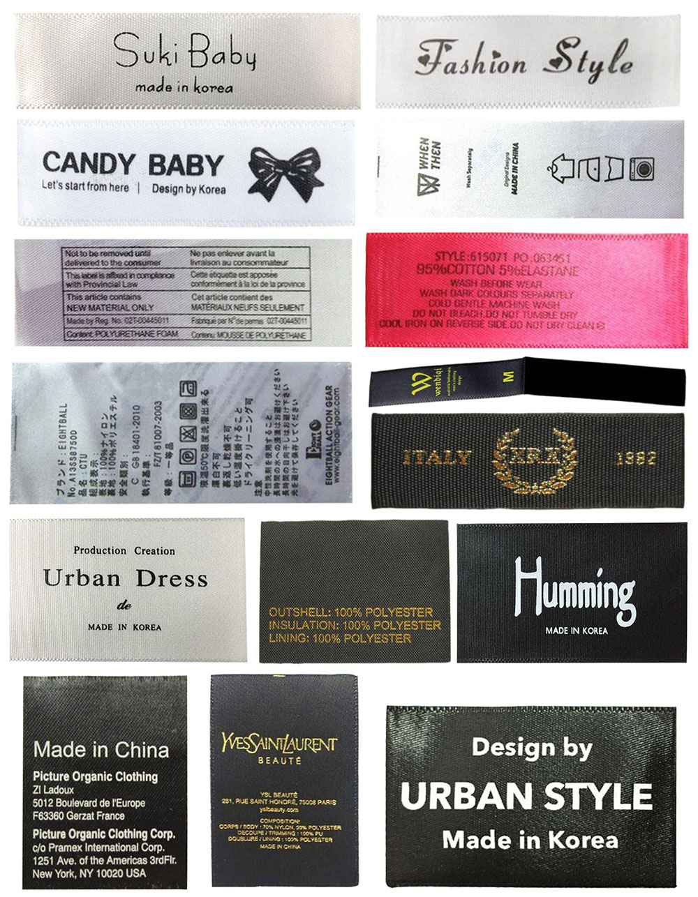 Printed labels 2-satin 