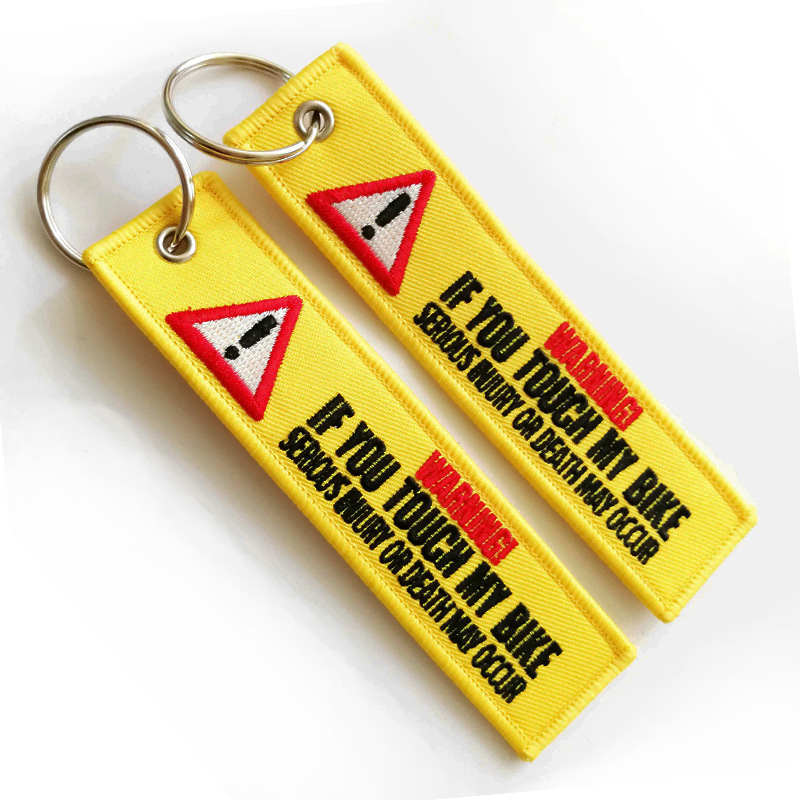 Warning keychain 