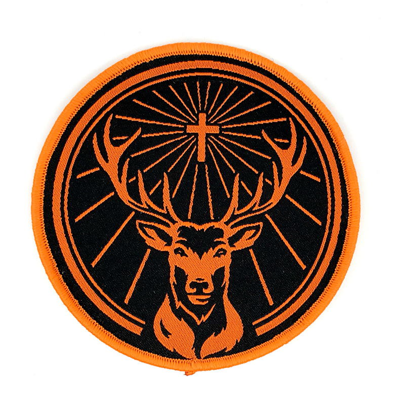 Gloring deer woven patch 