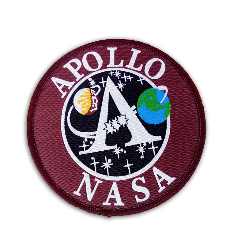 Apollo nasa woven patch with velcro 