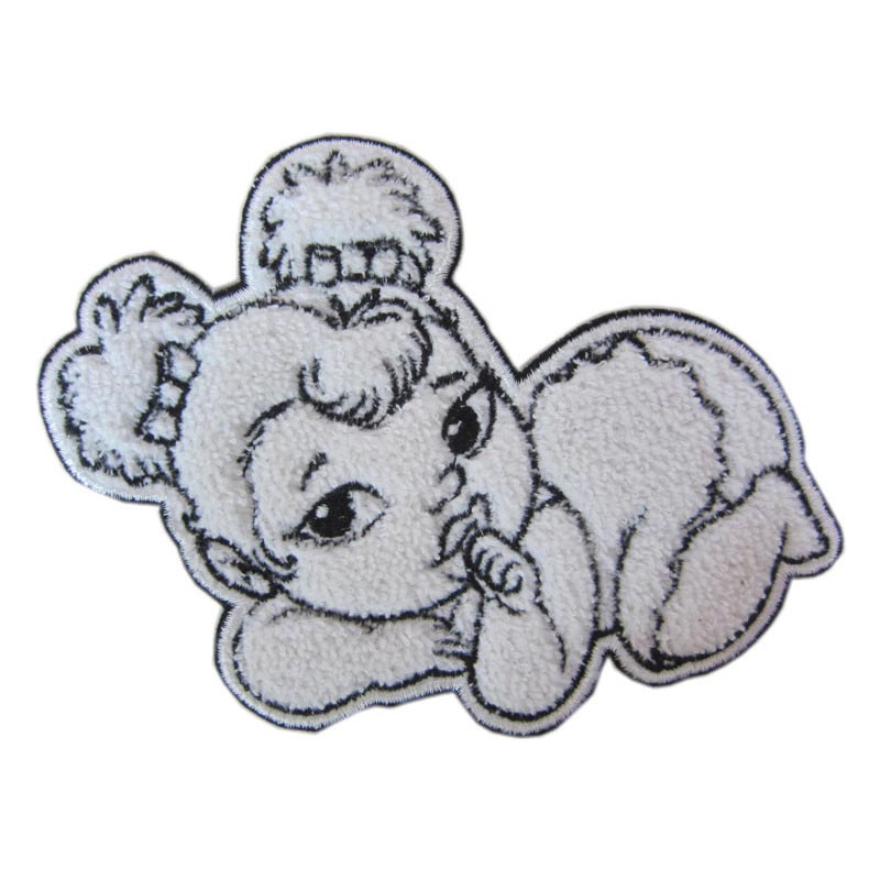 lovely babygirl chenille patch 