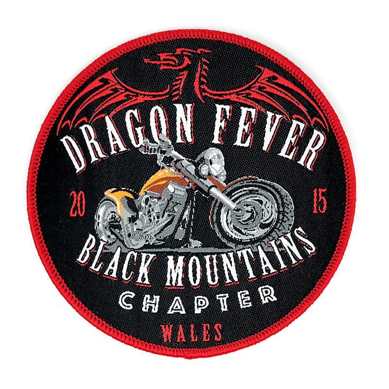 Dragon fever black mountains chapter woven patch  - 副本