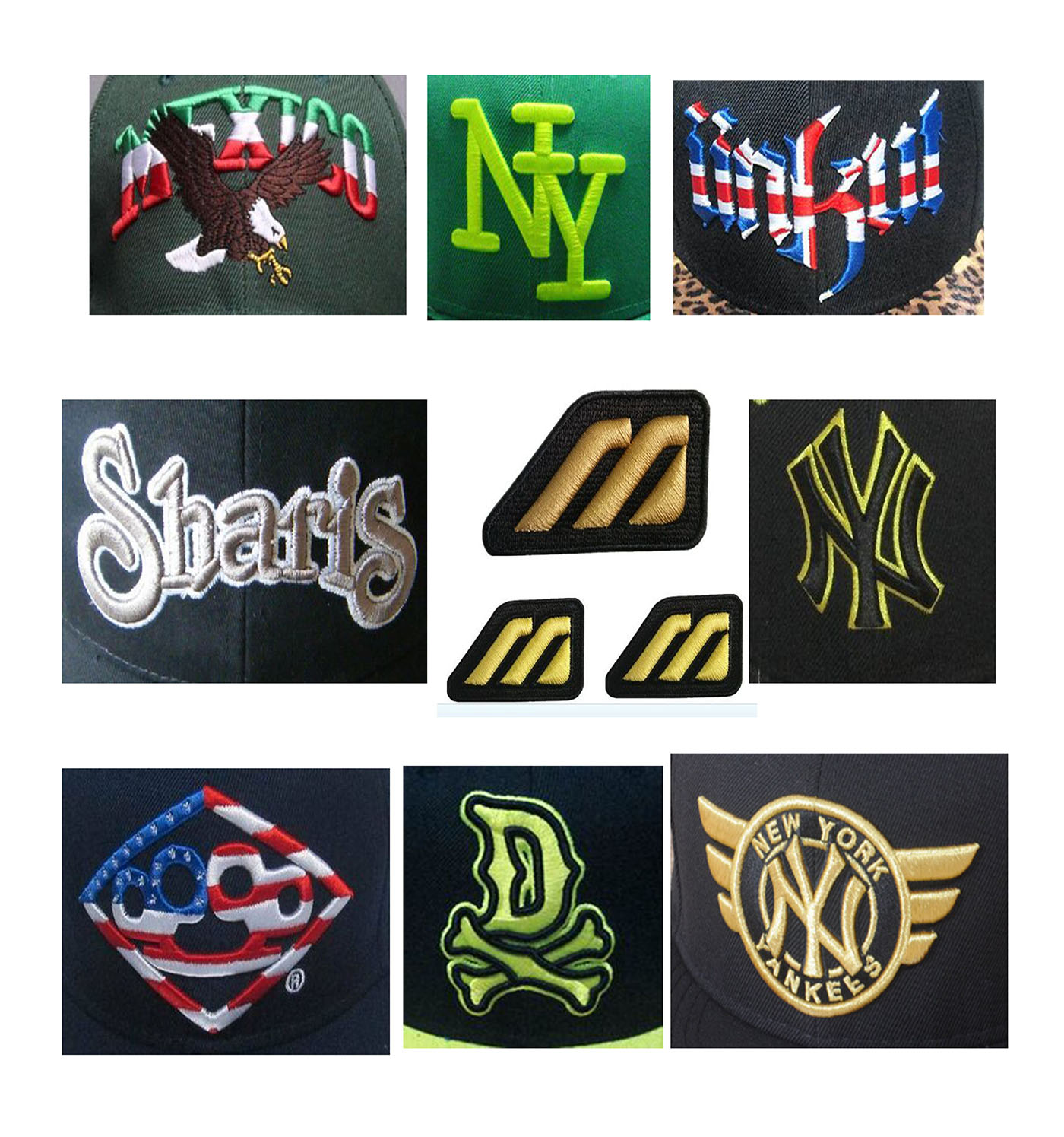3D (Foam ) embroidered patches 