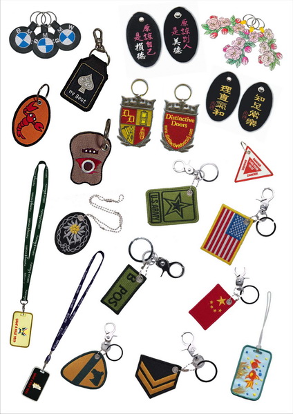 Embroidered keychains & Luggage tags 6