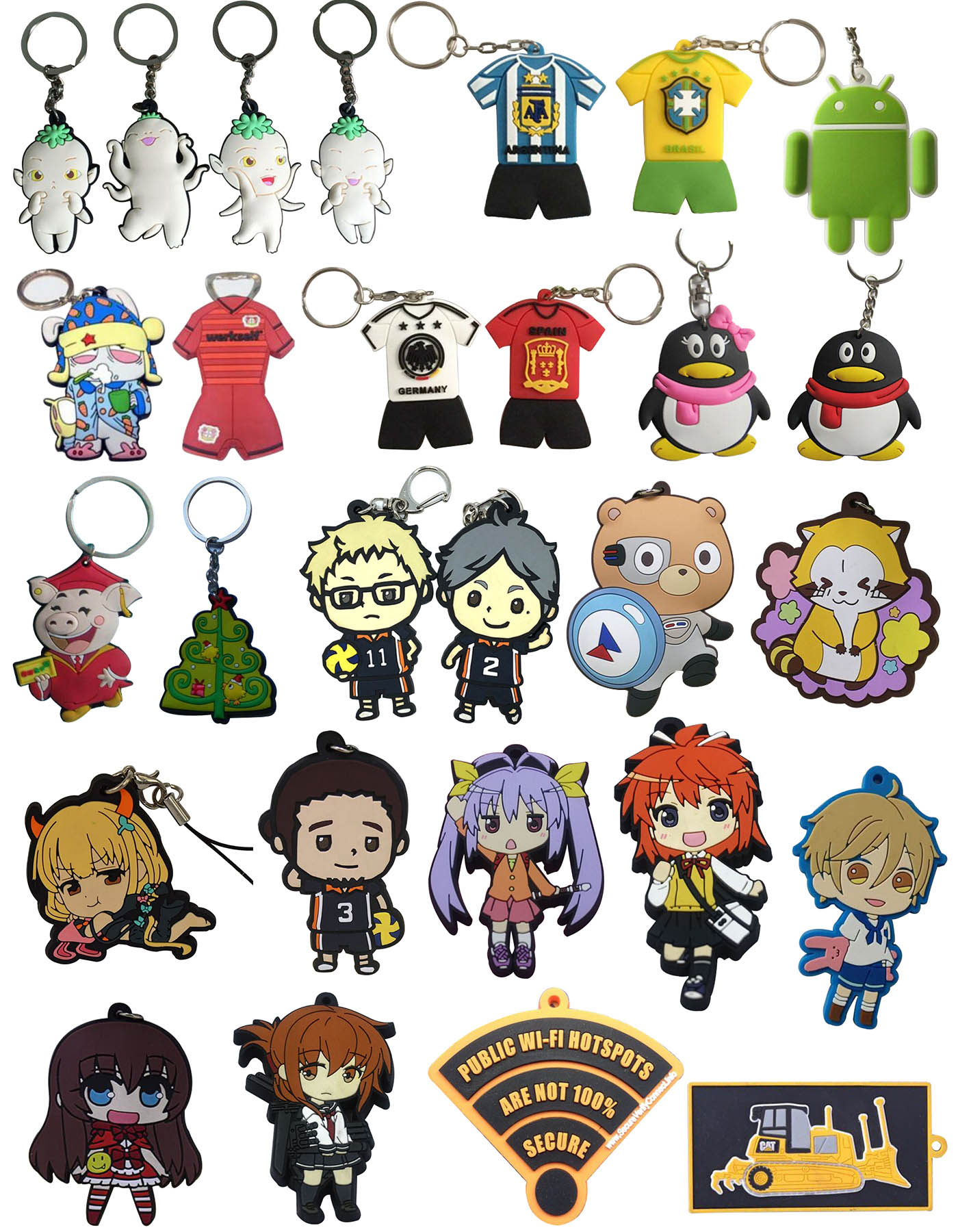 Silicon keychains & Luggage tags 1
