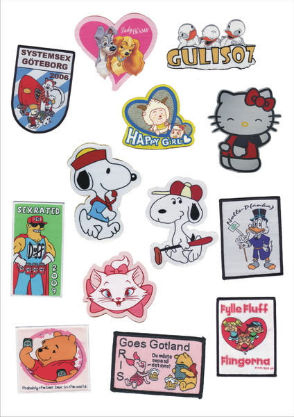 Woven Cartoon  patches 