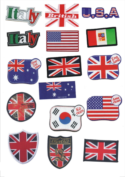 Woven flag patches  