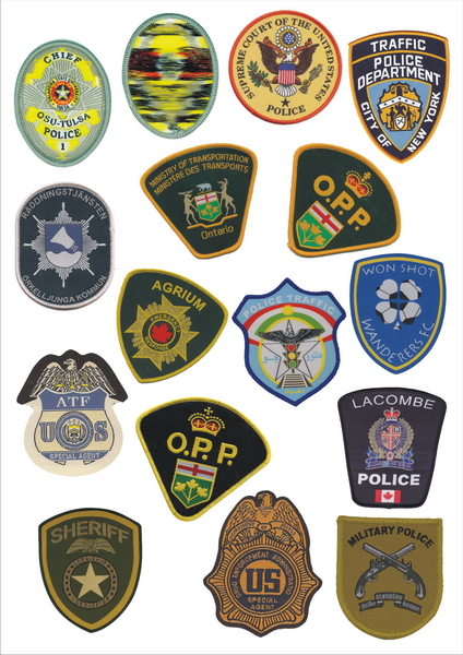 Woven government patches  