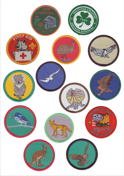 Woven scout patches 1