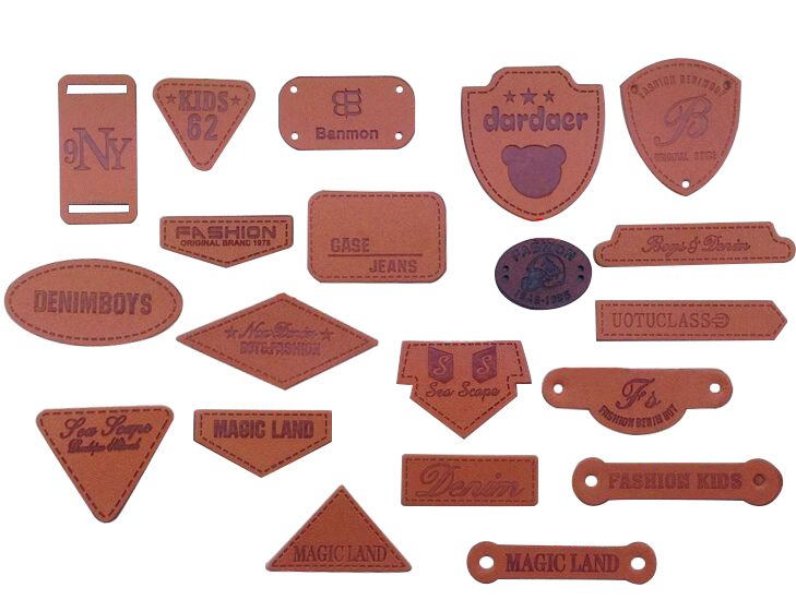 Leather labels & patches 1-embossed 