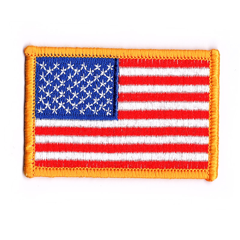 USA flag patches in 3 versions of different colors 