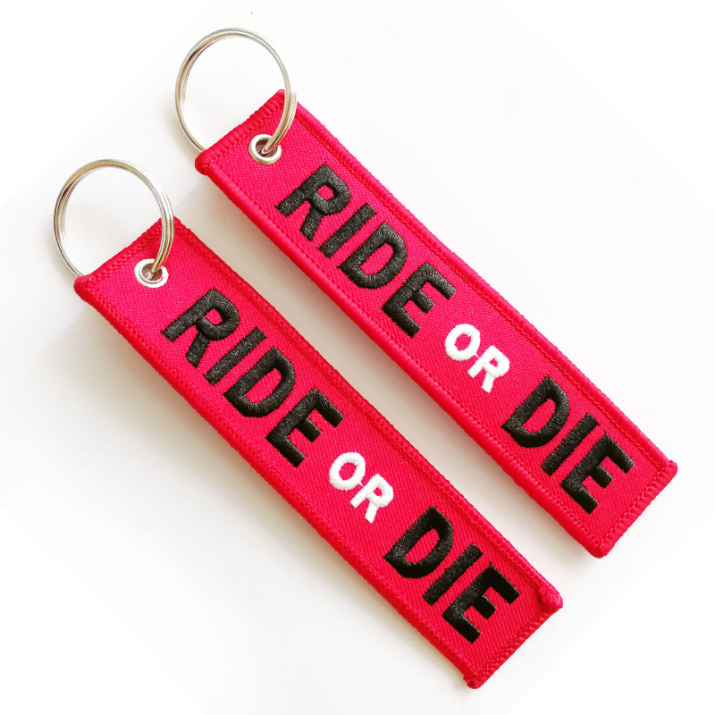 Ride or die  keychain  