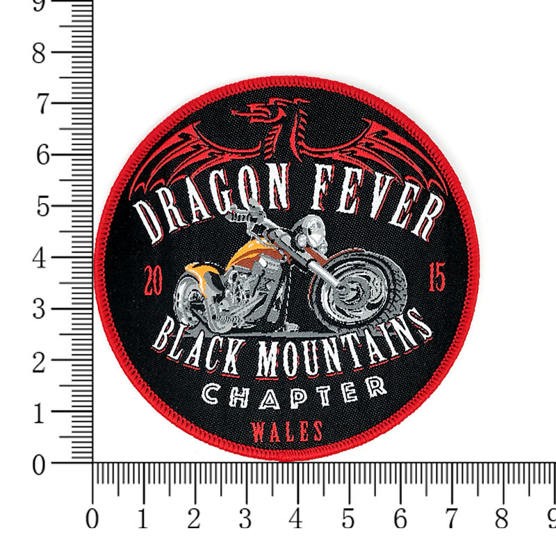 Dragon fever black mountains chapter woven patch 