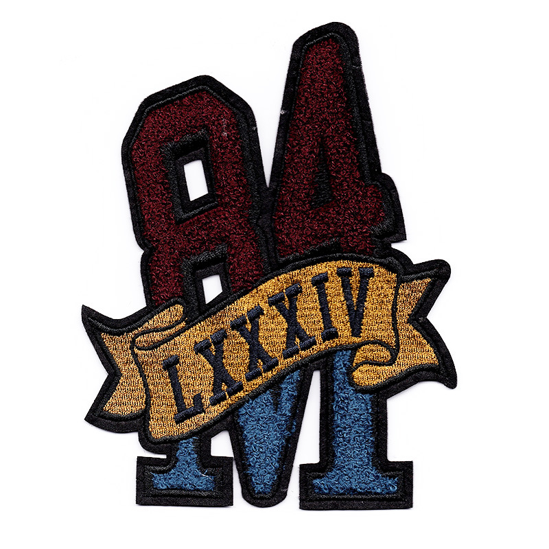 84M LXXXVI chenille embroidered patch 