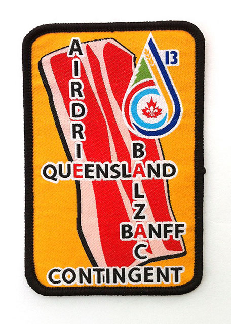 Airdrie queenland woven patch 