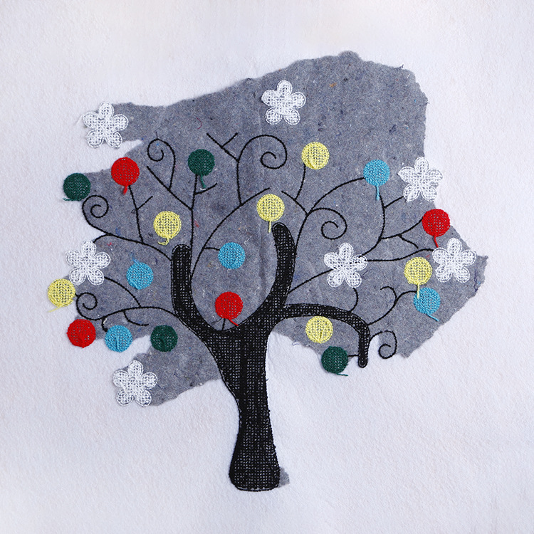 Tree chenille patch