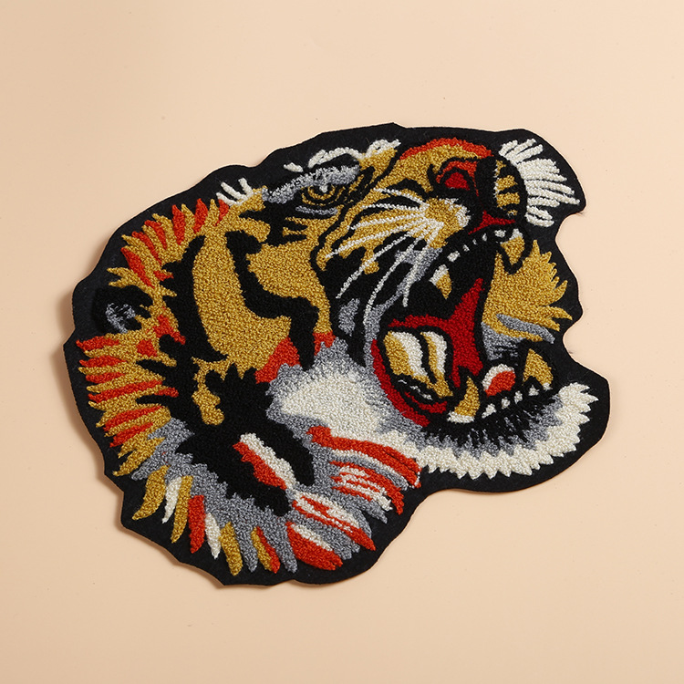 tiger head chenille patch 