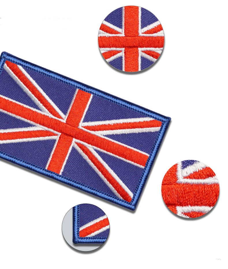 UK & USA flag patches 