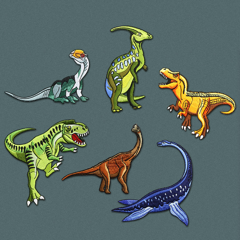 Dinosour patches in sets 
