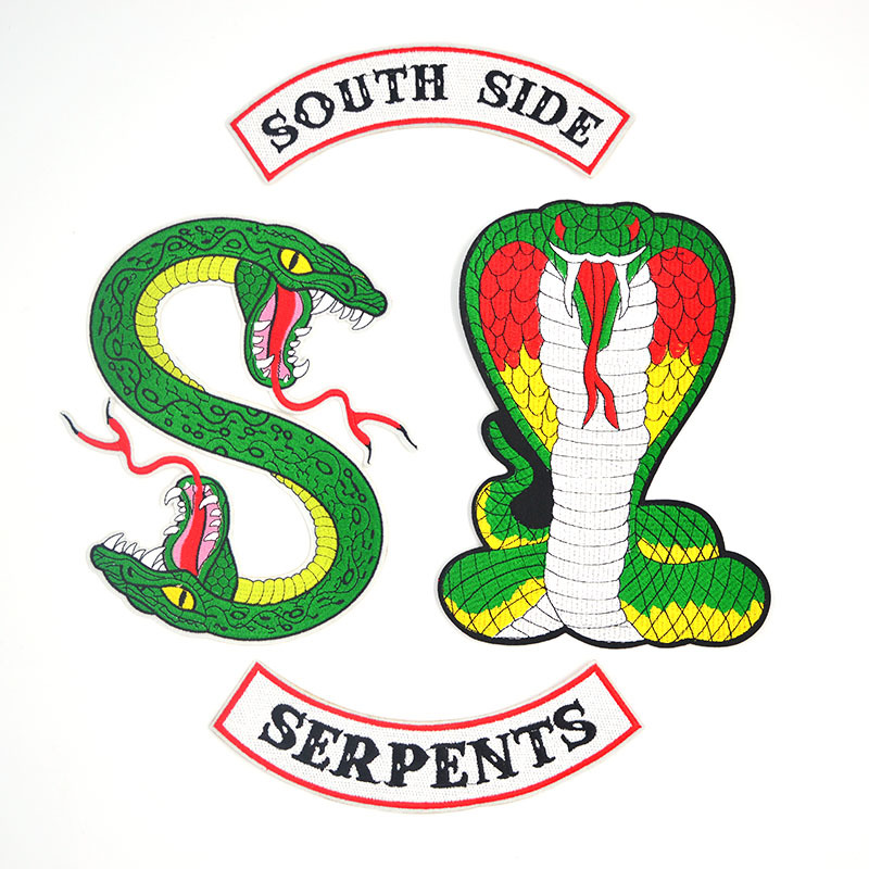 southside  serpents biker patch in set 