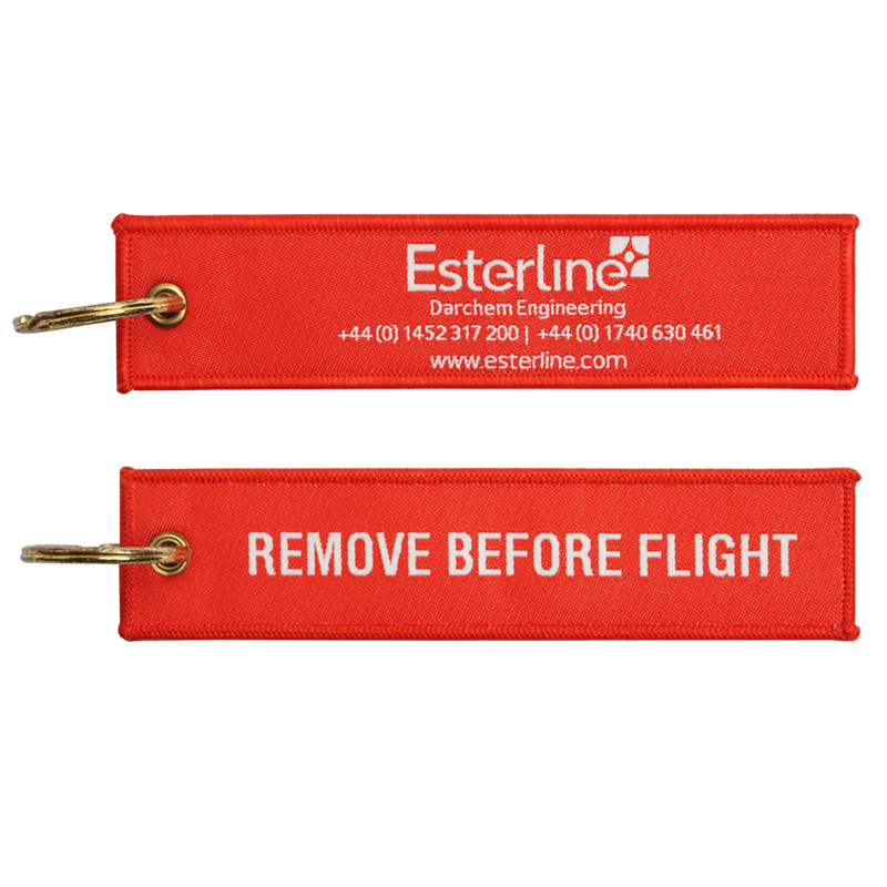Esterline remove before flight keychain