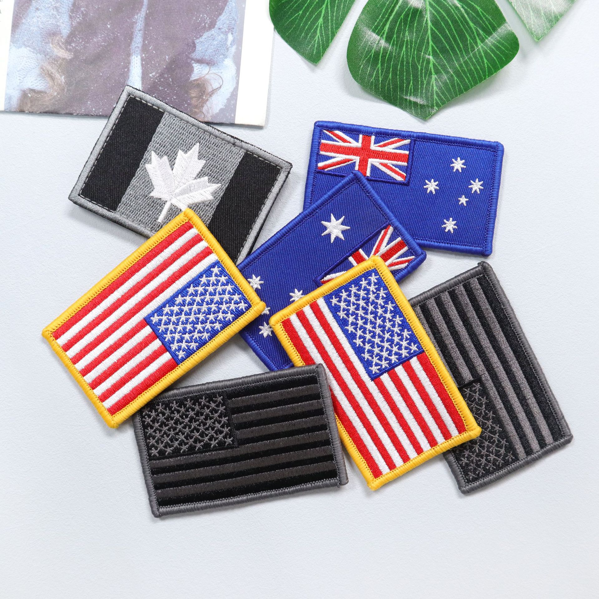 Flags patches with velcro 