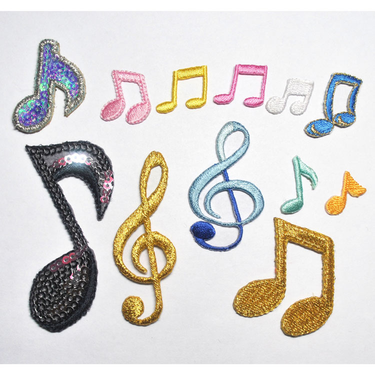 musical sign patches 