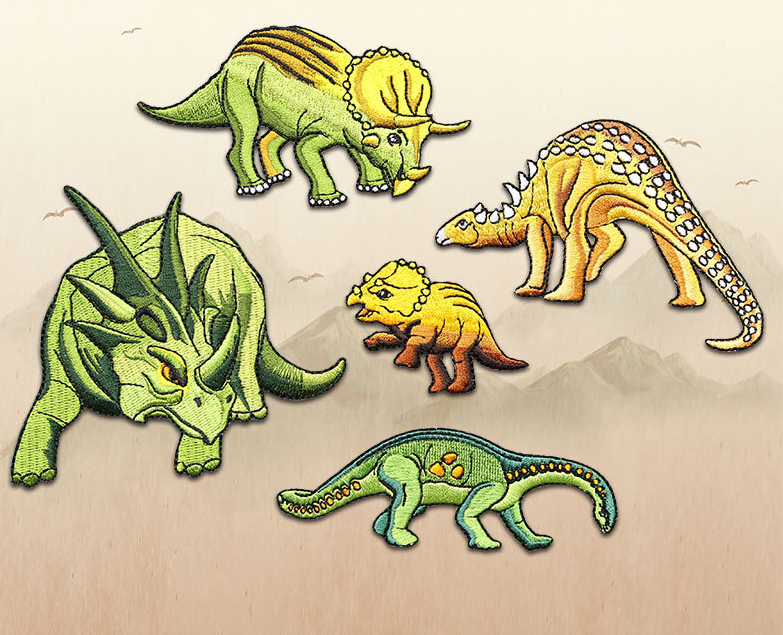 dinosours patches 