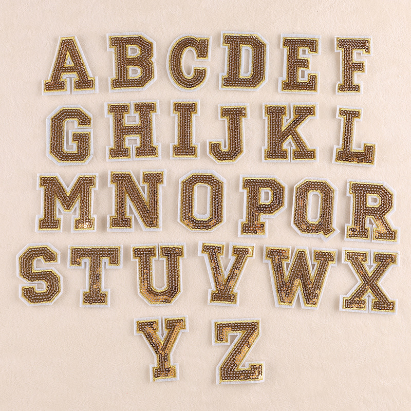 Sequins alphabets 