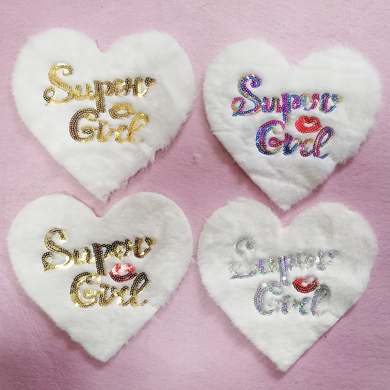 Super girl sequin patch 