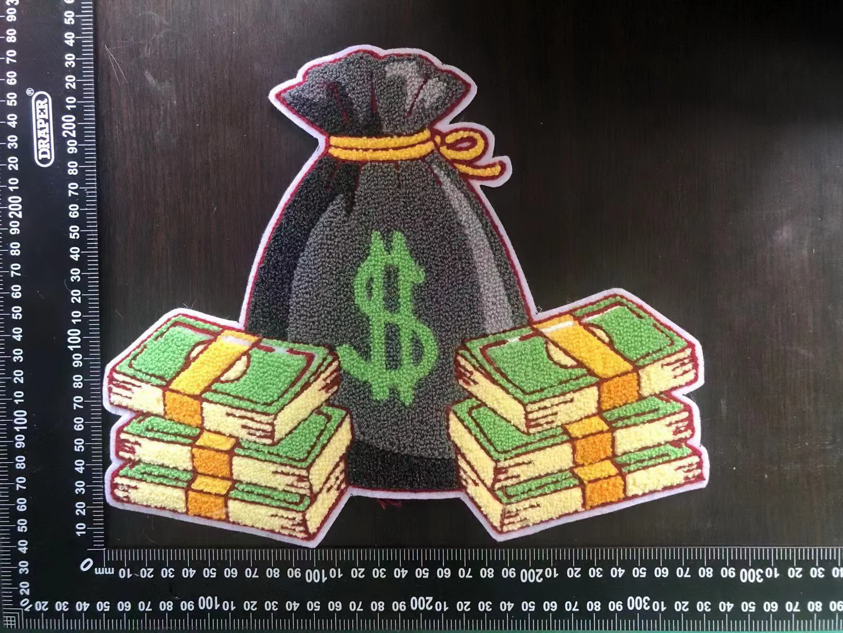 Dollar chenille patch 