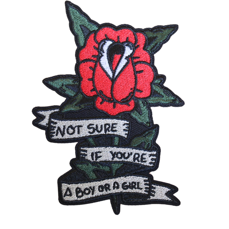 Red rose patches 