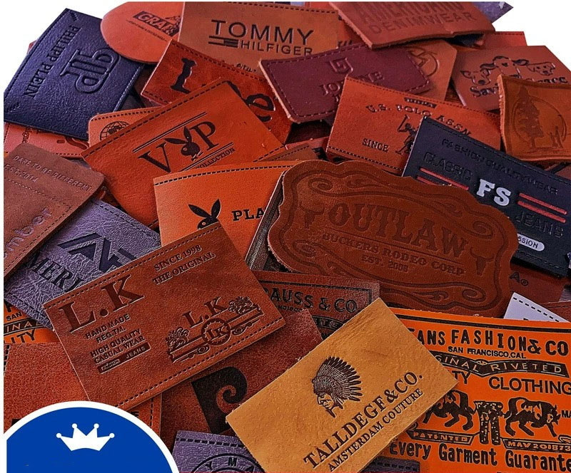 High qualilty leather labels for Jeans 